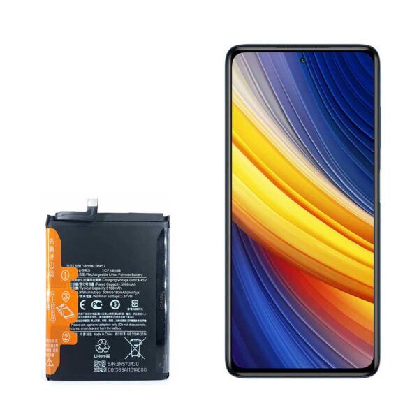 باتری گوشی شیائومی Poco X3 Pro  BN57 + تعویض رایگان