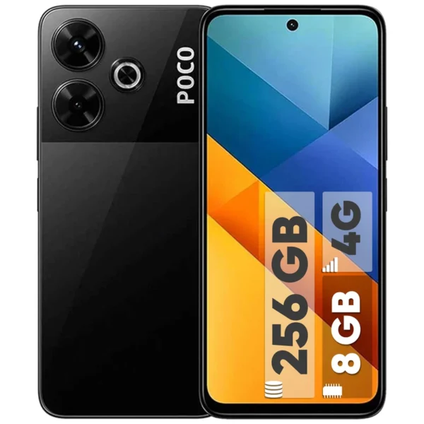 گوشی شیائومی Poco M6 4G دو سیمکارت 256 گیگابایت با رم 8 گیگابایت