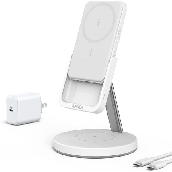 شارژر وایرلس انکر مدل B25A72 با توان ۷.۵ وات و ۴ پورت